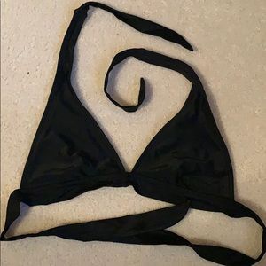 Black halter swim top size Small